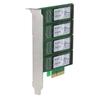 SEDNA – Quad M. 2-портовый RAID-адаптер PCIe SSD SATA 6G с функцией ускорения жесткого диска HyperDuo (SSD-накопитель не входит в комплект)