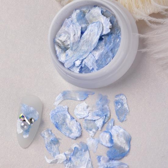 1 коробка, украшение для ногтей, привлекательная натуральная привлекательная оболочка для ногтей, нерегулярные украшения для дизайна ногтей