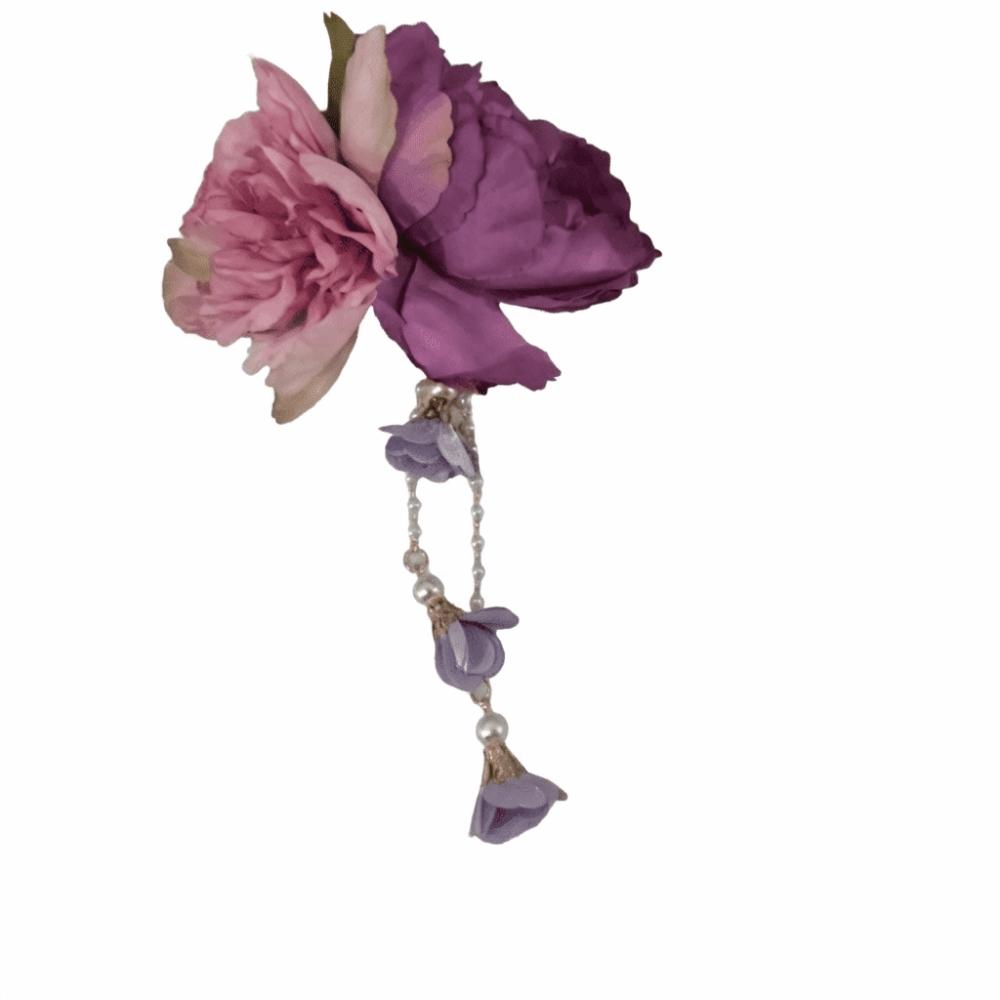 Tassel Hanfu Hair Accessories Ancient Style Flower Hairpin Elegant Chinese Style Hair Clip  Women