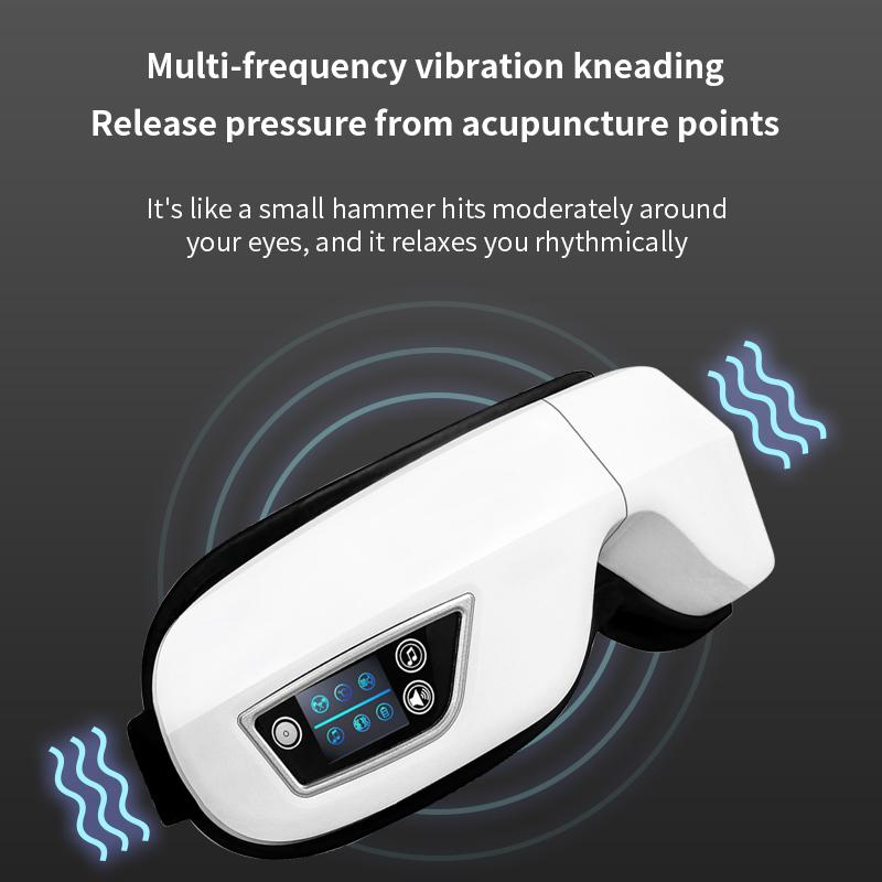 Электрический массажер для глаз, инструмент, вибраторы, тепловая компрессия, физиотерапия, Bluetooth, уход за глазами, расслабление, усталость, темные круги