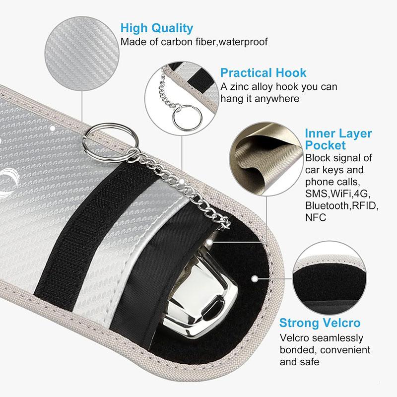 Car Key Anti-lost Key Fob Holder Pouch Case Zipper Storage Bag For SsangYong Actyon Sport Korando Rexton Kyron Rodius Tivoli hjs1
