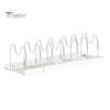 Expandable Pot Pan Organizer Rack Rustproof Corrosion Resistant U-Shaped Groove Design Easy Installation Kitchen Organizer Stand