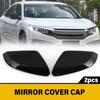 Left+Right For 2016-21 Honda Civic 10th Side View Mirror Cover Caps  Gloss Black