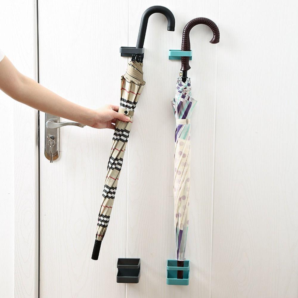 Plastic Umbrella Stand Wall-mounted Umbrella Storage Rack Multifunctional Umbrella Rack  Hotel