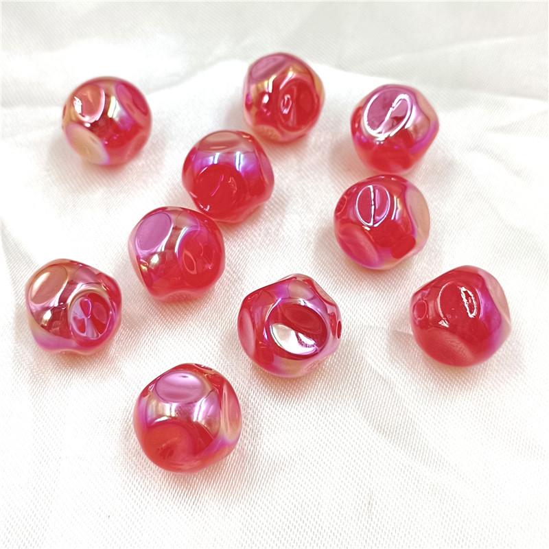 Креативные ювелирные материалы, модные круглые УФ-бусины для серег, браслетов, аксессуары ручной работы «сделай сам», креативные 5 шт., изготовление ожерелья в форме фантомного цвета