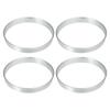 ACROPIX Car Hub Centric Ring Universal Silver Tone 73.1mm-71.6mm 4pcs