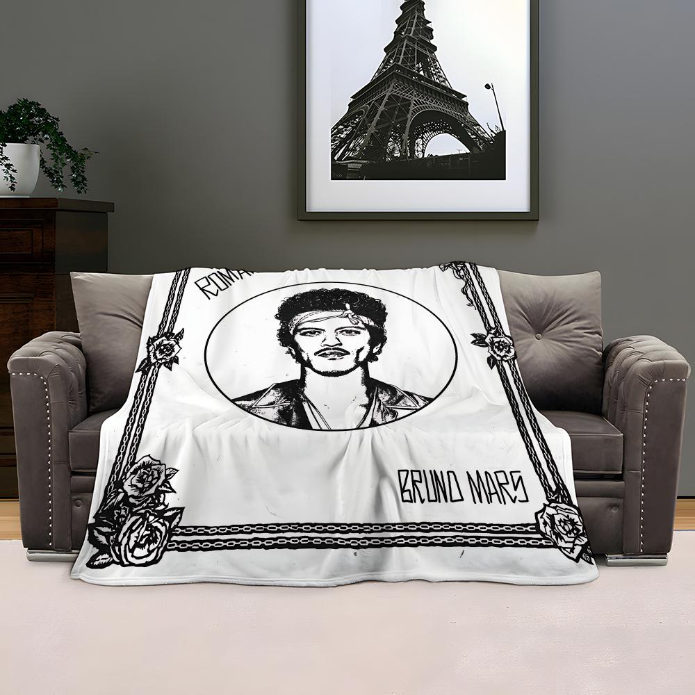 Певец Бруно Марс Альбом The Romantic Throw Детское Фланелевое Плед Мягкое Теплое Антистатическое Стирка Все Сезоны