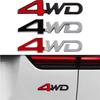 3D Металлические Буквы Логотип 4WD Эмблема Наклейка на Задний Багажник Автомобиля Наклейка на Крыло Сбоку Значок 4WD Аксессуары