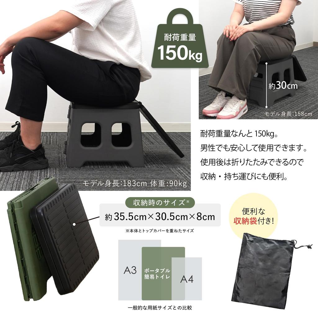 Baldur Simple Portable Disaster Prevention Emergency Disaster Prevention включает в себя 12 Excretion 12 Portable Грузоподъемность 150 кг Туалет, Туалет, Складной, Товары,