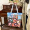 Трехмерная сумка Рождественская сумка-тоут Большая вместимость Мультяшная сумка для хранения Сумка для учебников