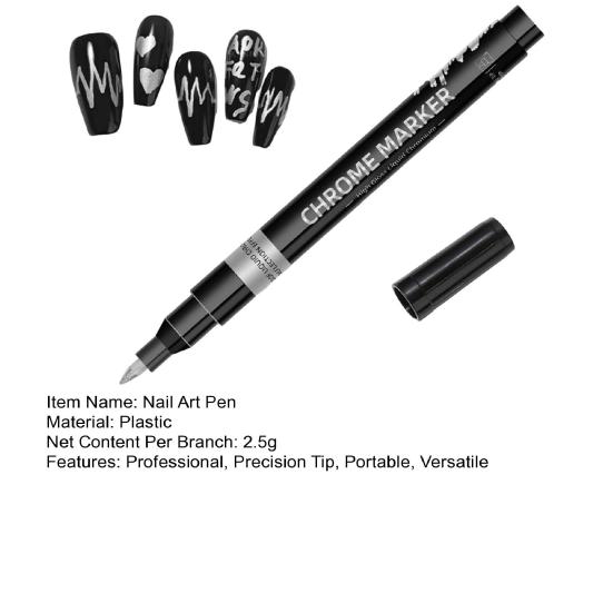 Nail Art Pen Set for Gel Nails DIY Nail Art Marker Drawing Painting Liner Pen 0.5mm Tip Quick Dry Home Salon Manicure Tool Kit