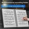 A4 Non-Reflective Piano Sheet Music Clip - 20/40/60 Pages Multi-Function Holder