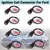 8X Ignition Coil Connector Plug Cable Wire Carpart For Ford Edge Explorer F-150 F-350 Fusion Police Transit-150 Lincoln MKX Lincoln MKZ 9U2Z14S411EA