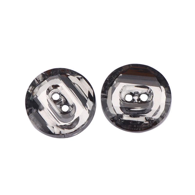 High-Grade Crystal Rhinestone Buttons for Men's & Women's Shirts and Cardigans - Black & White Decorative Small Buttons
