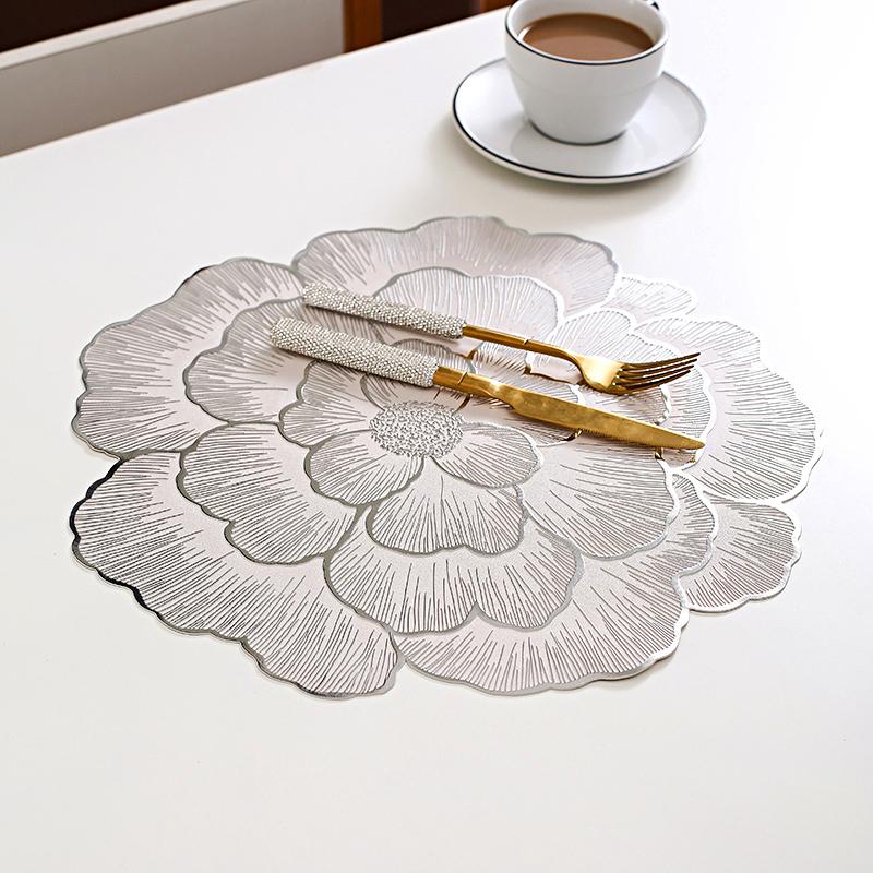 1шт салфетка под прибор цветок водонепроницаемый нескользящий теплая кухня