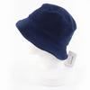 Pristine HERMES hat H logo embroidered bucket hat Navy cotton Women XS Used