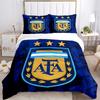 3Pcs Argentina Football Crest Bedding Sets For All Sizes New 3D Printed Bed Cover Comforter Duvet Cover Pillowcase Bedroom Decoration