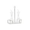 Oil and Vinegar Set - DKD Home Decor - S3041779 - Transparent Metal - Borosilicate Glass - 200 Ml