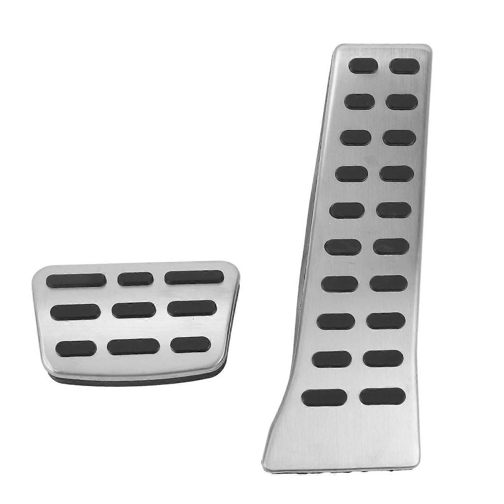 Gas Brake Accelerator Pedal Cover Stainless Steel Anti Slip Foot Pedal Pads Replacement for Hyundai Tucson Sonata Santa Fe Automatic Transmission