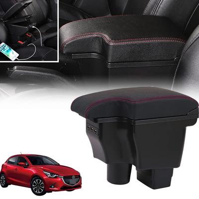 Подлокотник Spedify для автомобилей CX-3, DK5, DJ3, DJ5 и Demio, серия DJ, не требует сборки, цельный бокс центральной консоли автомобиля с большим объемом для хранения,
