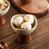 Handmade Stoneware Dessert Bowl Ceramic Tableware High-end Unique Yogurt Oatmeal Ice Cream Cup