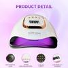 380W UV Nail Lamp 81 LEDs Nail Dryer with Handle Design Quick-drying Manicure Lamp for Curing All Nails Gel Nail Art Tools