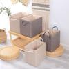 Foldable Woven Storage Basket with Handle Sorting Box Home Organizer Storage Box Key