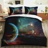 Пододеяльник Galaxy Universe King Queen Планета Космос Постельное белье Покрывало на одеяло Солнечная система Небо Полиэстер Чехол для одеяла