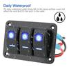 24V 12V for Caravan Switch Panel 3 Button Car Light Toggle For Boat Truck Trailer Marine Motorhome Campervan furgone Accessories