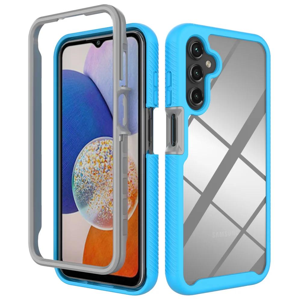 Гибридный прочный противоударный чехол Otter Armor Box для Samsung A16 A15 A25 A35 A55 A05S A04S A24 A34 A54 TPU прозрачная задняя крышка