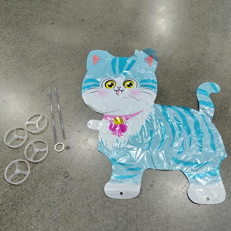 4D Мультяшные Фольгированные Шары Слон Стоячий Ходячий Шарик с Колесом для Украшения Детской Вечеринки по случаю Дня Рождения, Детского Праздника