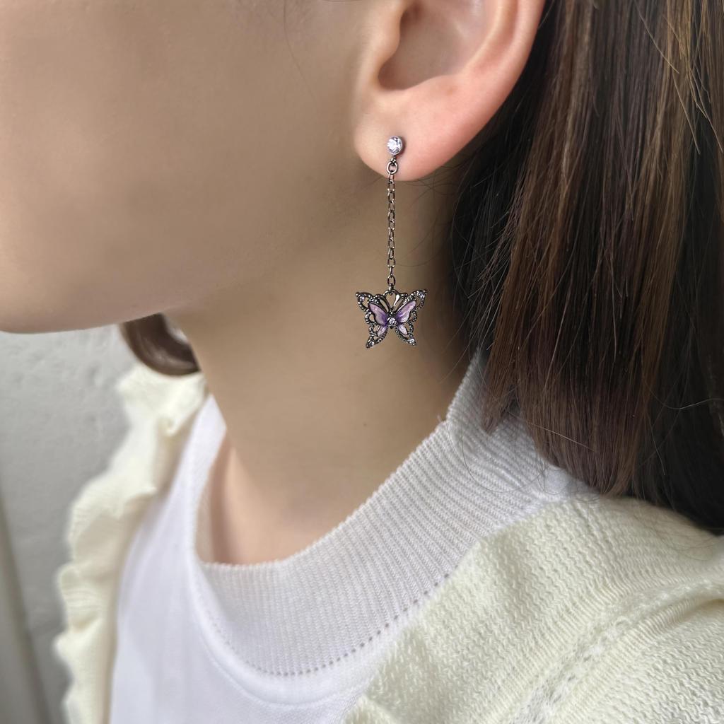 Серьги с мотивом бабочки SAMA1524 XV [Anna Sui]