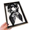 Export 71cm silk scarf European and American hot-selling retro paisley cashew flower satin printing fashion scarf square scarf
