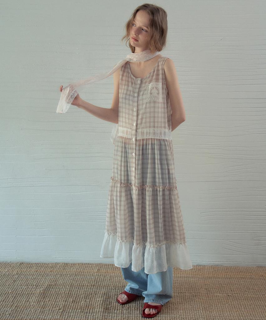 Aueonoseuteljia Vintage Mix Layered Cancan Dress_Ivory(Ob6Op03)