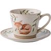 Exquisite And Beautiful Coffee Cup Creative Coffee Cup Saucer Coarse Taura Flower Cup Afternoon Tea Cup Set Export