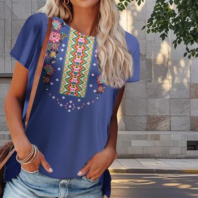 Женская летняя футболка с простым принтом в стиле ретро, футболки с коротким рукавом, повседневные топы с принтом