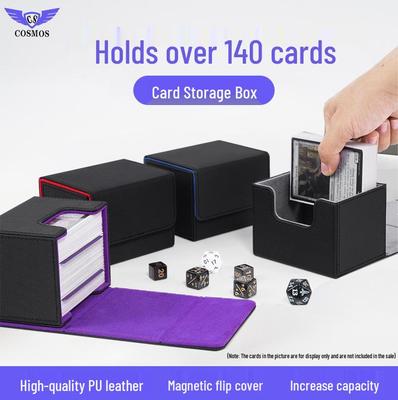 Коробка для хранения карт ККИ: Вмещает 140+ карт - Колода Командира для Pokémon, Yu-Gi-Oh, MTG