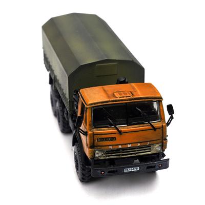 1/72 LE12061LA Российский грузовик КАМАЗ43101 Модель инженерной машины Окрашенная готовая модель Коллекционная модель
