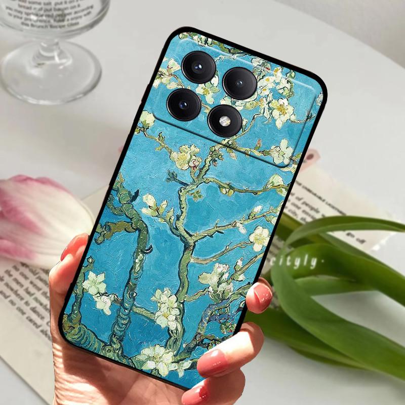 Чехол для POCO X6 Pro 5G Чехол POCOX6 Ударопрочный Мягкий ТПУ Силиконовый Чехол для Телефона Для Xiaomi POCO X6 Pro 5G Capa Мультяшный Матовый Бампер