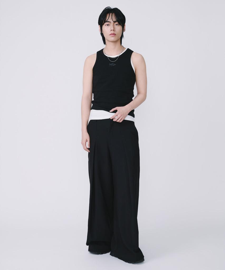 TEN PAST SEVEN Wide Tuck Slacks (2 Colors)