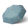 Скидка 30% на японский автоматический виниловый маленький свежий зонт от солнца складной креативный цветной зонт реклама