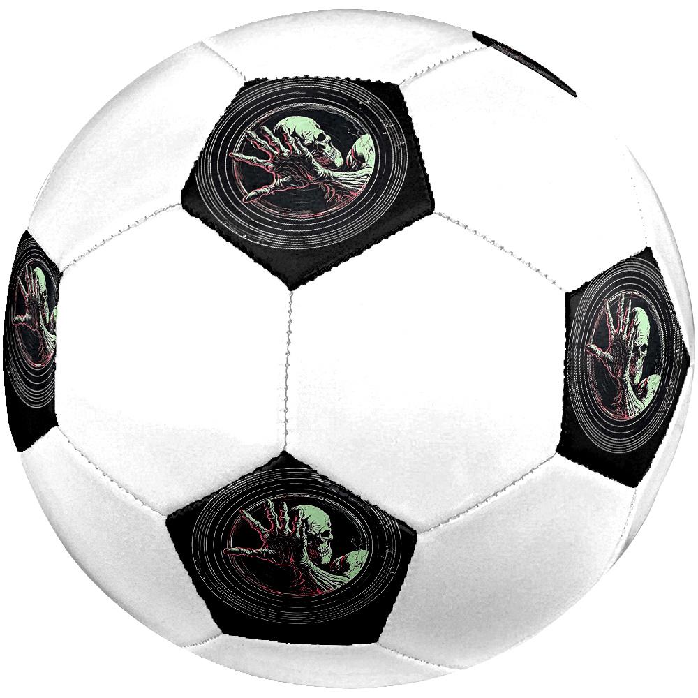 1PC Skull Hand Symbol Soccer Ball Size 5 Football Machine Sewn Indoor/Outdoor Universal Football W95