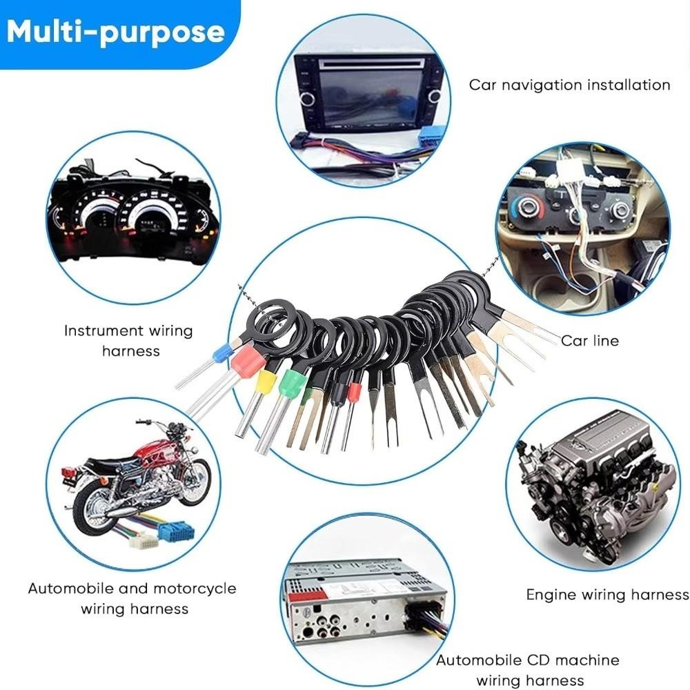 Mechanical Tools Car Terminal Removal Tool Kit Keys Automotive Plug Pullers  Mechanical Extraction