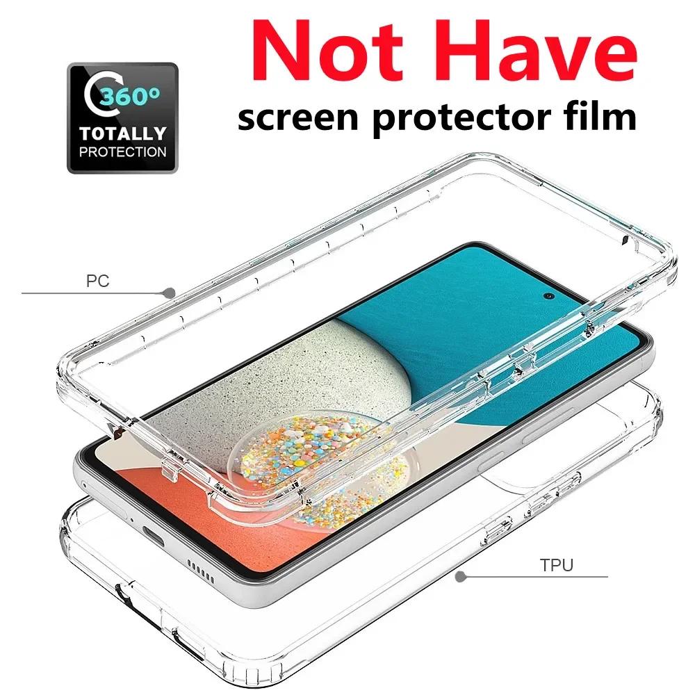 Прозрачный противоударный чехол для Samsung Galaxy S25 FE A17 A56 A55 A36 A16 5G A35 A14 A54 A34 A15 S25 edge S24 S22 S23 Ultra Plus