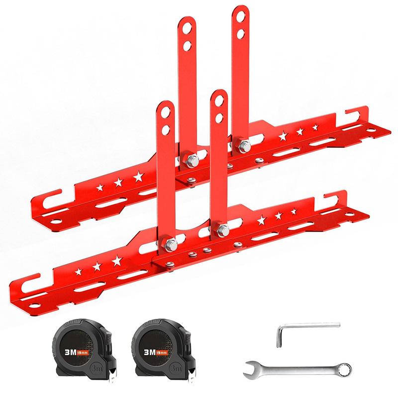 2pcs Heavy Duty Car Wheel Alignment Tool Plates Adjustable Automotive Wheel Leveling Aligner Toe Plates Wheel Balancing Supplies