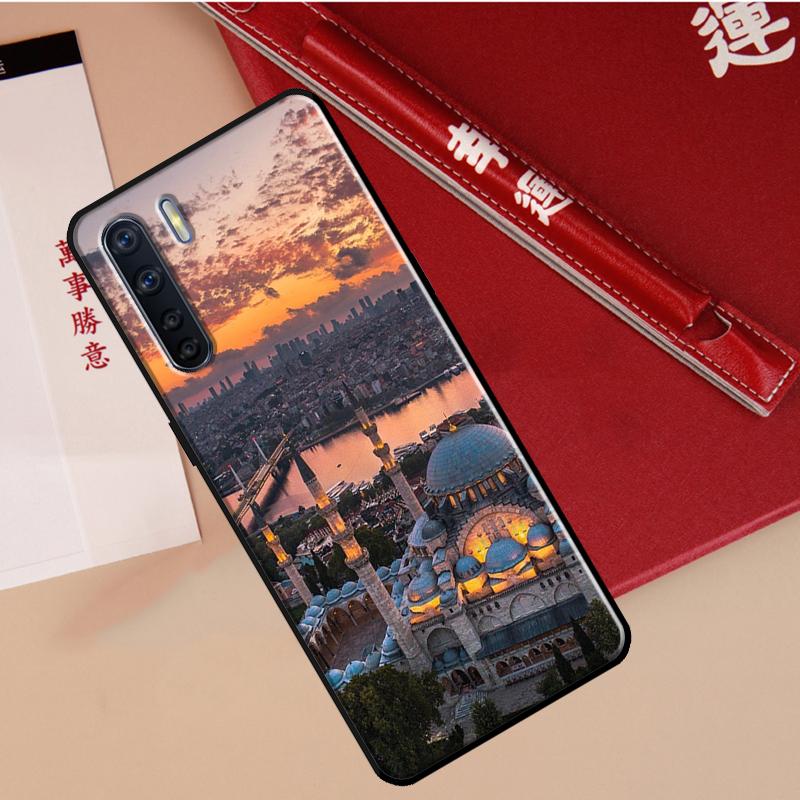 Турция Стамбул Пейзаж Чехол для Oppo A60 A98 A58 A78 A18 A38 A80 A40 A77 A57 A17 A74 A54 A94 A96 A76 A16 A15 A5 Pro