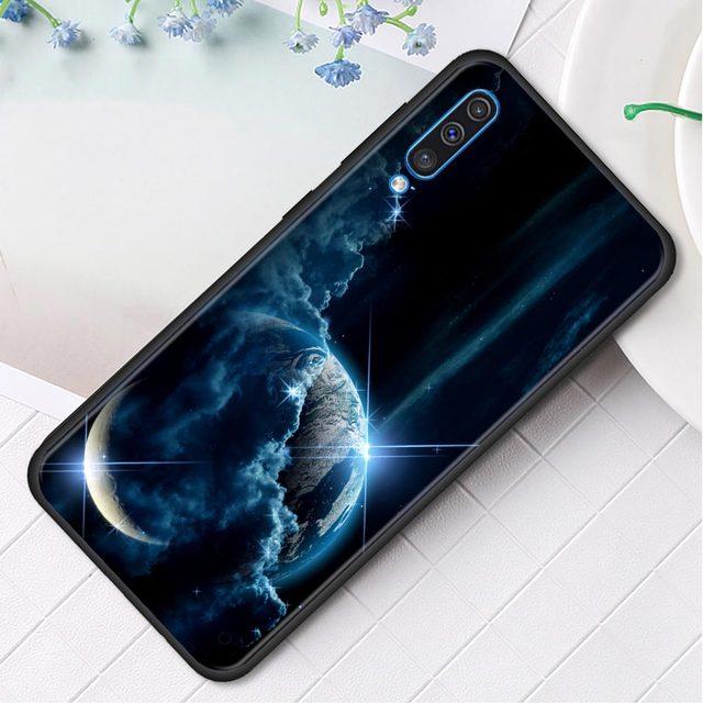 Силиконовый чехол для телефона Samsung Galaxy A50 A70 A10 A20e A30 A40 A20s A10s A10e A80 A90 A60 A30s, чехол в виде ракушки, Земли, Луны, Планеты