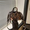 Light Luxury Fashion Personalized Design 2025 Autumn New Fashion Leopard Print Single Shoulder Oblique Span Portable Small Square Women's Bag