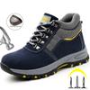 Защитные ботинки для мужчин, зимняя теплая рабочая обувь, устойчивая к проколам, рабочие ботинки со стальным носком, для мужчин и женщин, защитная обувь, защитные ботинки