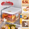 6.5L Cold Water Kettle with Faucet - Home Ice Beverage Pitcher for Fruit and Flower Tea